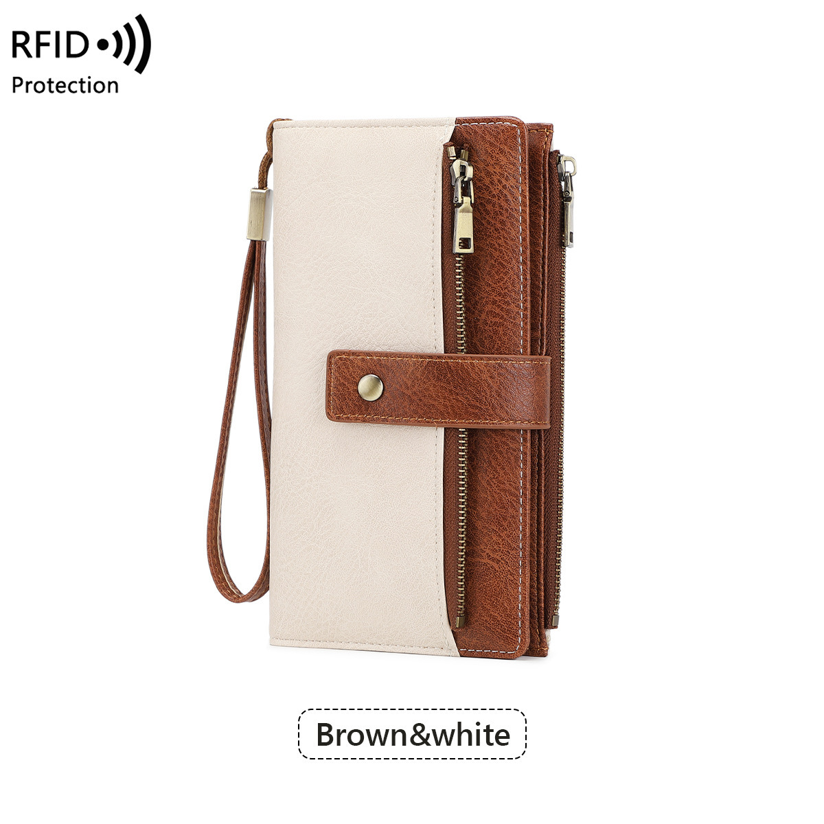 Multi-slot tri-fold long clutch