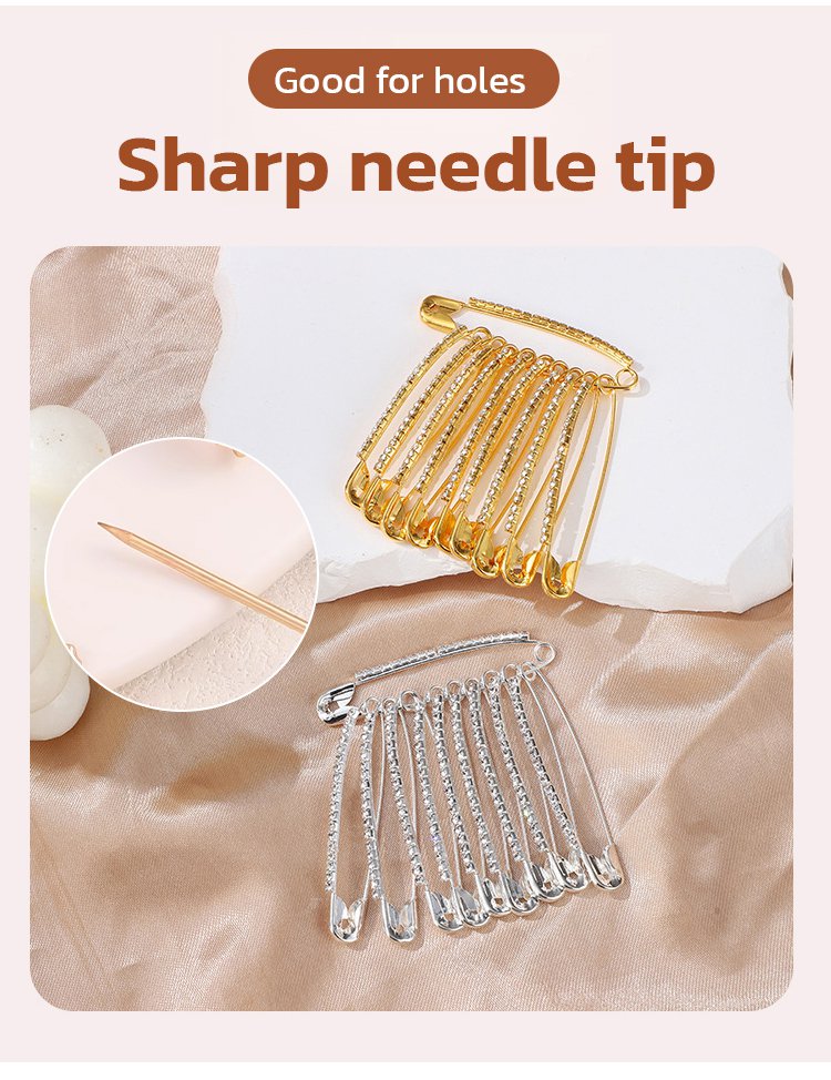 [Fashionable and safe] Simple and advanced rhinestone pin