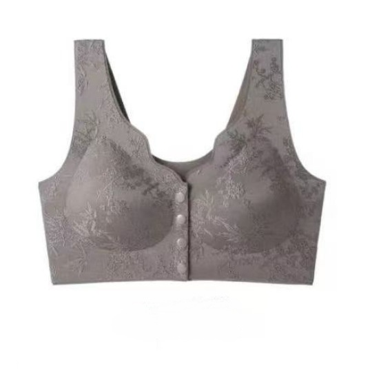 Embossed Jacquard Front Closure Bra