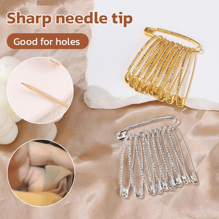 [Fashionable and safe] Simple and advanced rhinestone pin