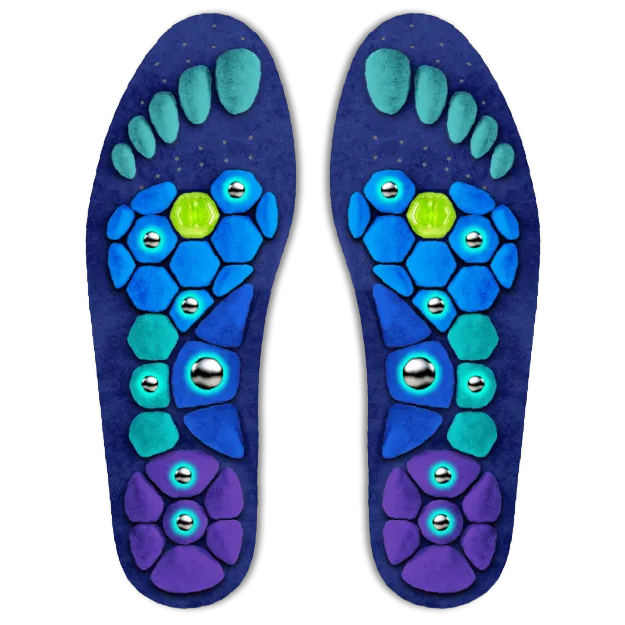 Magnetic acupoint massage insoles