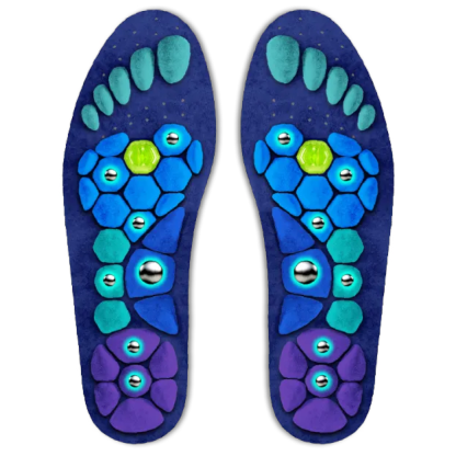 Magnetic acupoint massage insoles