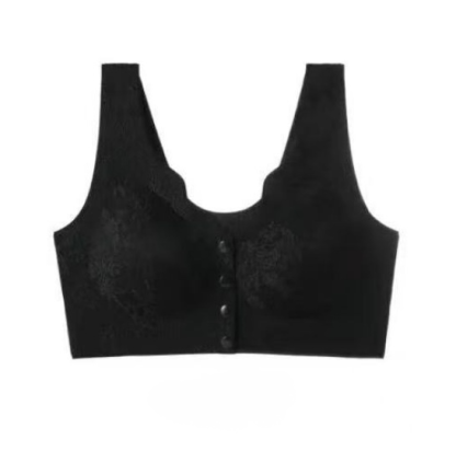 Embossed Jacquard Front Closure Bra