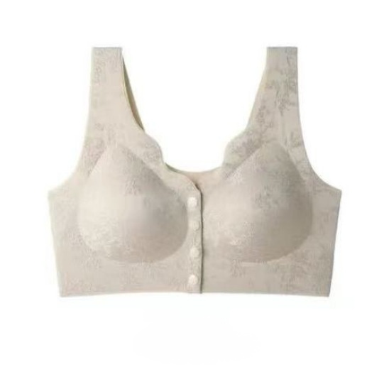 Embossed Jacquard Front Closure Bra
