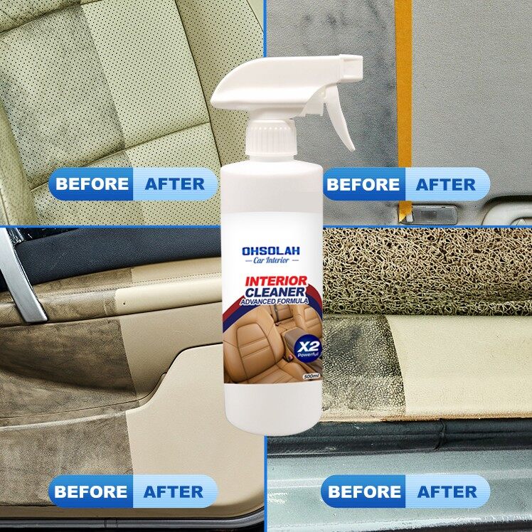 No-rinse car interior cleaner