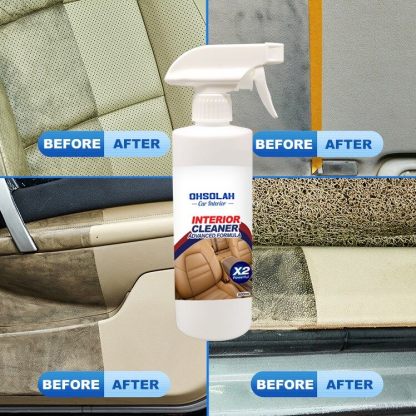No-rinse car interior cleaner