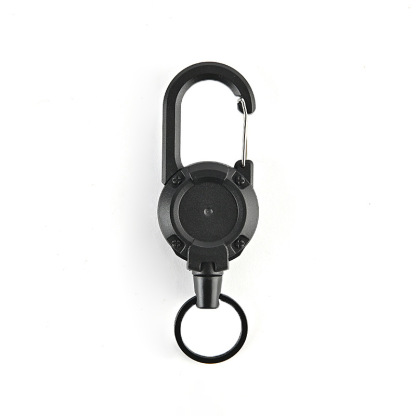 Anti-theft retractable wire rope keychain