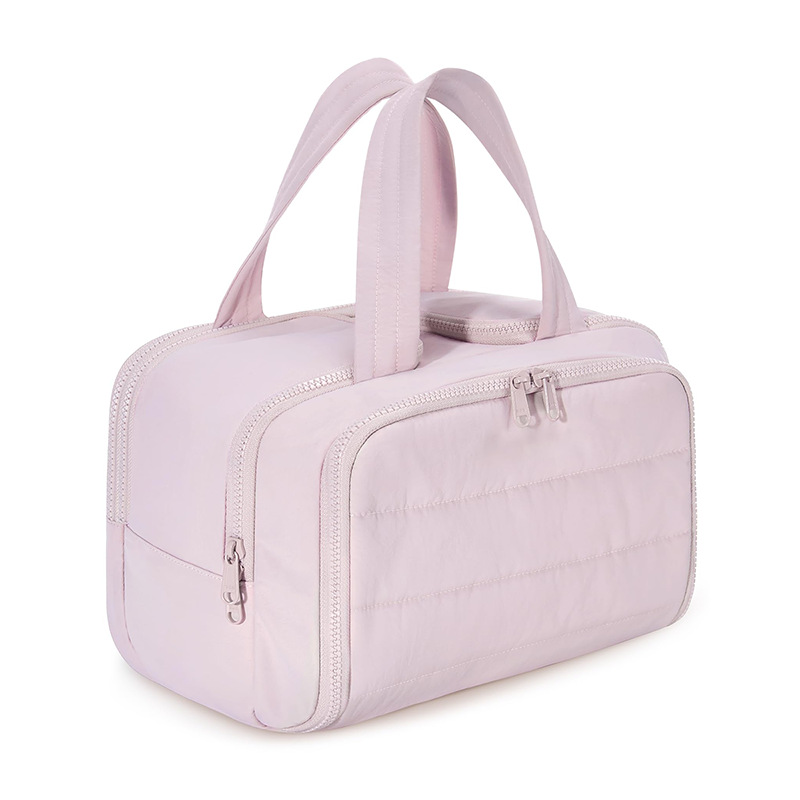 Feihong large-capacity cosmetic bag, convenient portable toiletry bag, fluffy large size with wide o