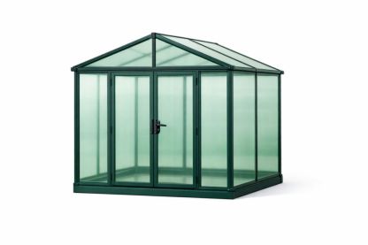 Greenhouse Polycarbonate Panels Aluminum Frame 250cm x 250cm x 250cm-Cosyvivana