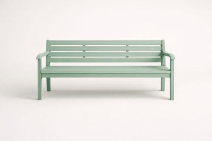 Outdoor Steel  Garden Bench Green Length 150cm