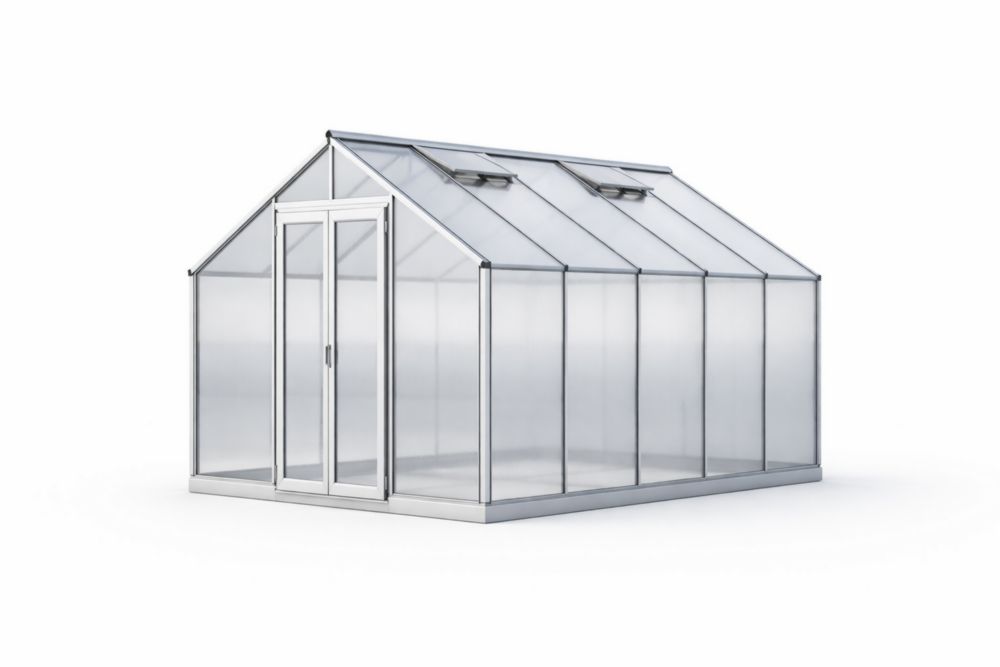 Polycarbonate Greenhouse with Aluminum Frame 300cm x 200cm x 250cm