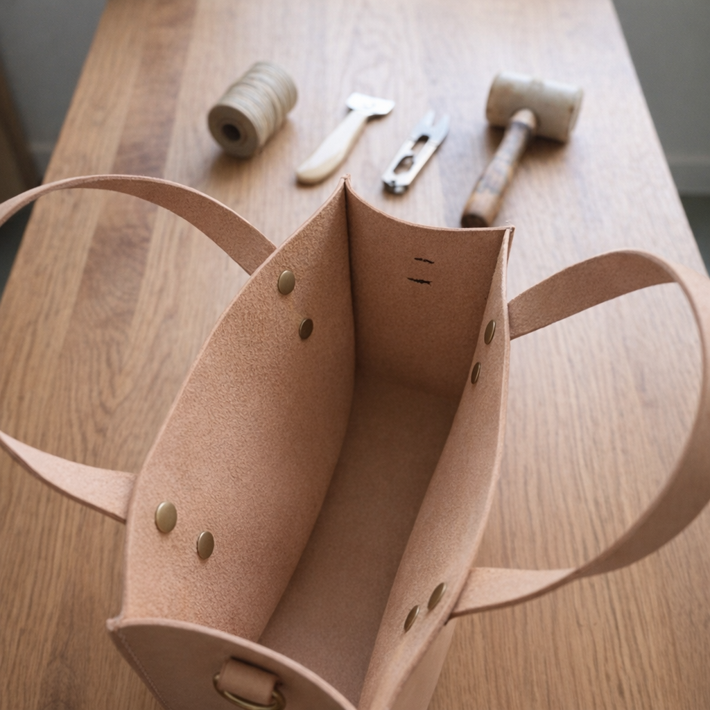 Leather Tote | Time