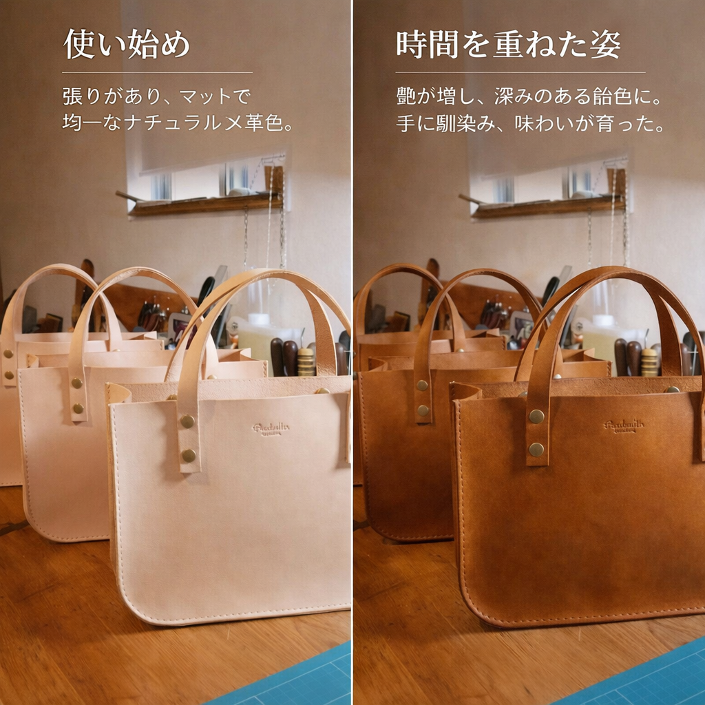 Leather Tote | Time