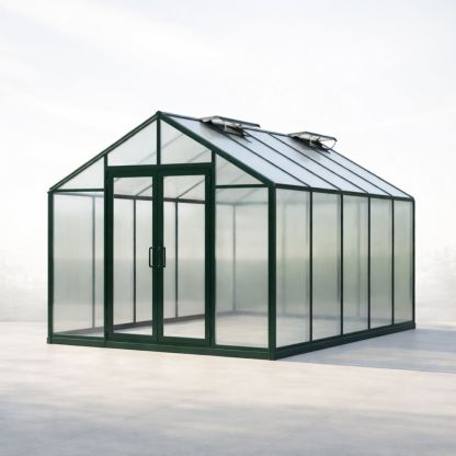 Greenhouse with Aluminum Frame and Polycarbonate Panels 3m x 2m x 2.5m