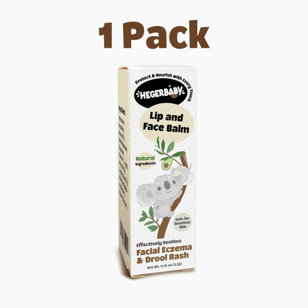 Hegerbaby Lotion + Lip Balm + Hair Oil - Relieves Prickly Heat & Saliva Rash & Moisturizes Scalp