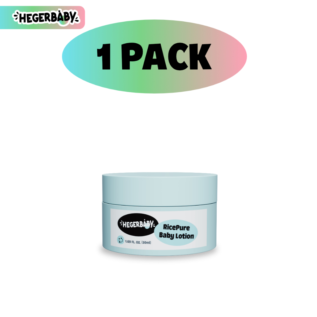 Hegerbaby Body Wash (Cherry & Melon) + Baby Lotion - Soothe Prickly Heat Gently Cleanses Cares Kids