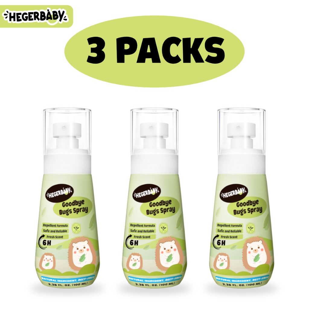 Hegerbaby Goodbye Bugs Spray – Natural Mosquito Repellent for Babies & Kids, Gentle & DEET-Free