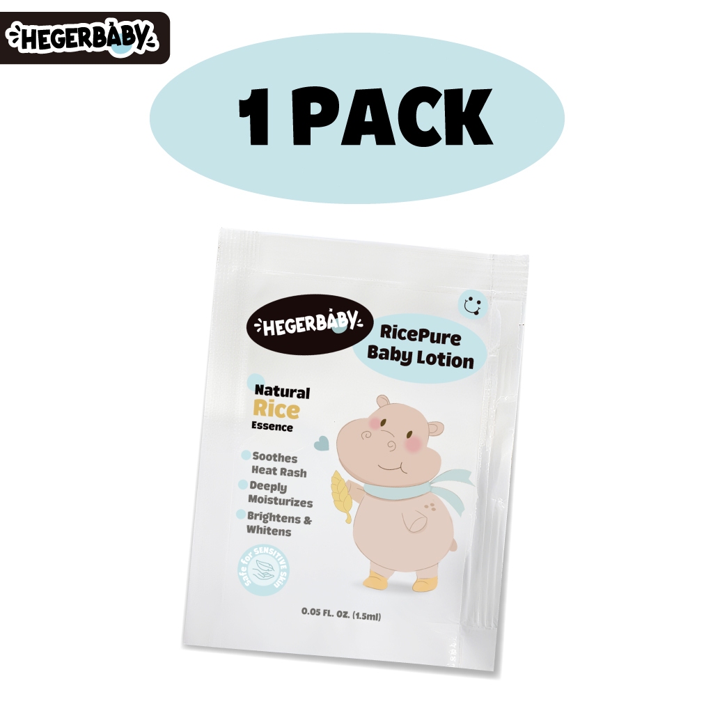 Hegerbaby RicePure Baby Lotion Prickly Heat Relief Trial Pack (1 piece 1.5ml) - Travel Essential