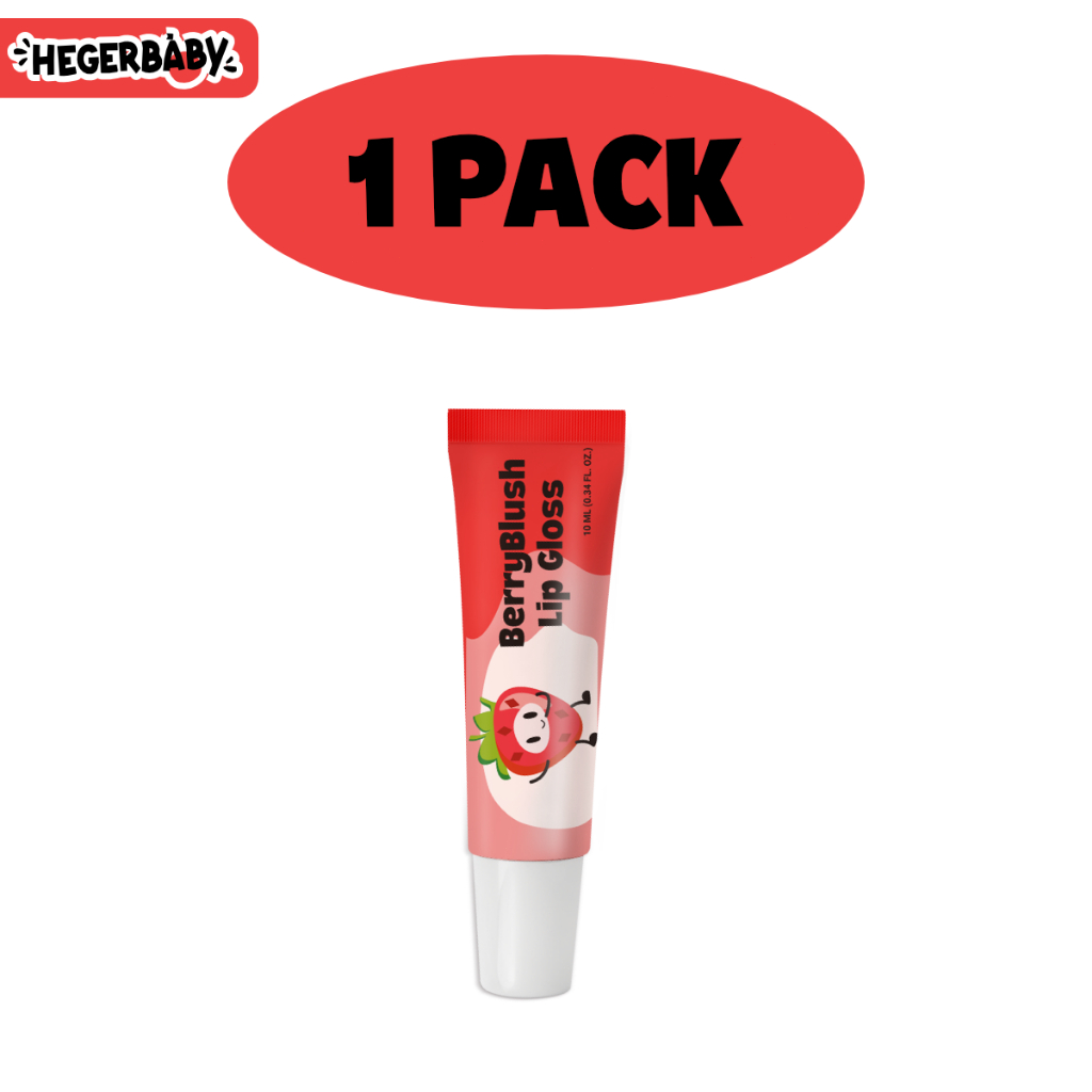 Hegerbaby Lip Face Balm & Lip Gloss Moisturizing Nourishing Non Sticky Gentle Safe for Kids