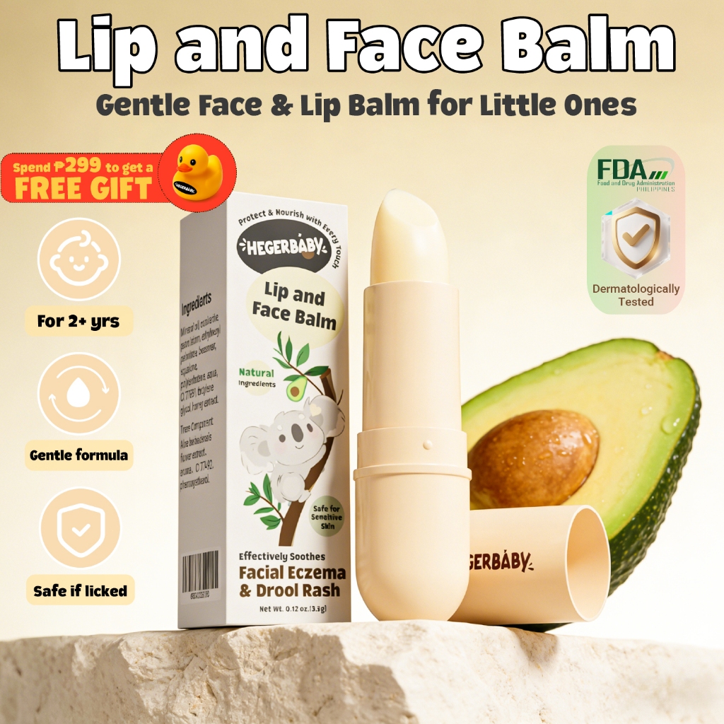 Hegerbaby Vaseline Lip & Face Balm - For Baby Moisturizing And Nourishing To Relieve Saliva Rash