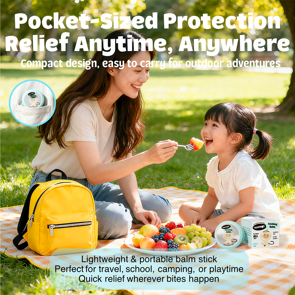 Hegerbaby Soothing Balm – Kids Infant Itch Relief Relieves Bug Bites, Repels Insects