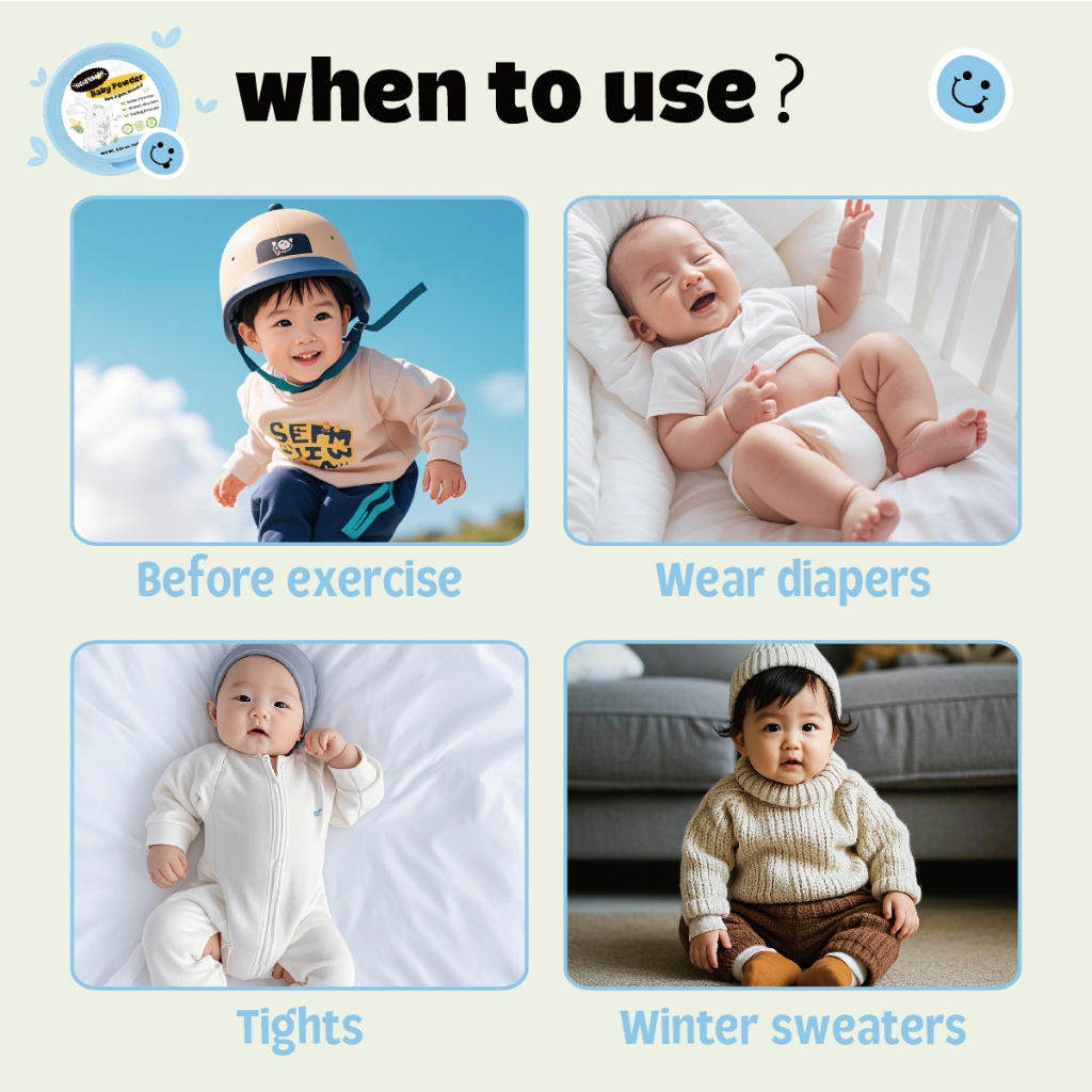 Hegerbaby Baby Powder - Pure Organic Plant Drying Refreshing Relieves Prickly Heat Cares Skin 140g