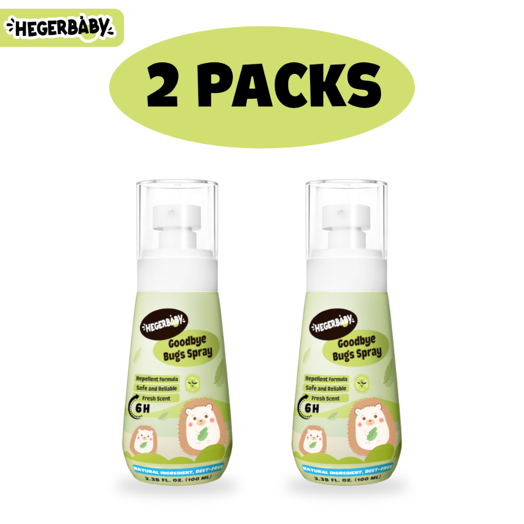 Hegerbaby Goodbye Bugs Spray – Natural Mosquito Repellent for Babies & Kids, Gentle & DEET-Free