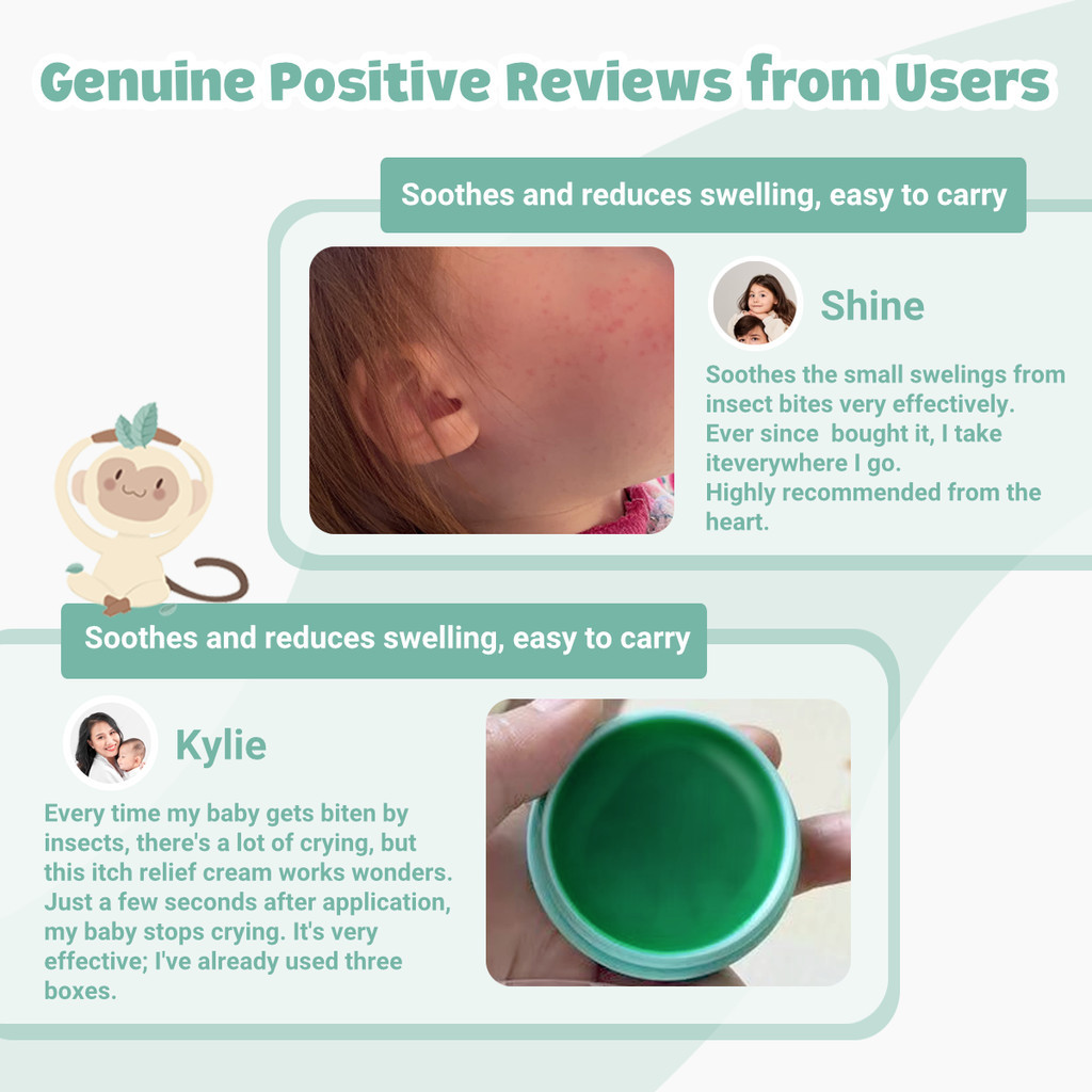 Hegerbaby Soothing Balm – Kids Infant Itch Relief Relieves Bug Bites, Repels Insects