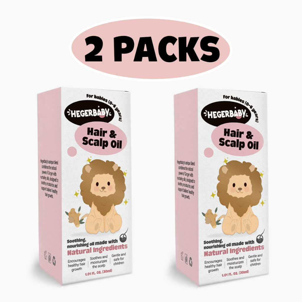 Hegerbaby Hair And Scalp Oil - Baby Oil Removes Cradle Cap Moisturizes Scalp Healthy Hair Growth