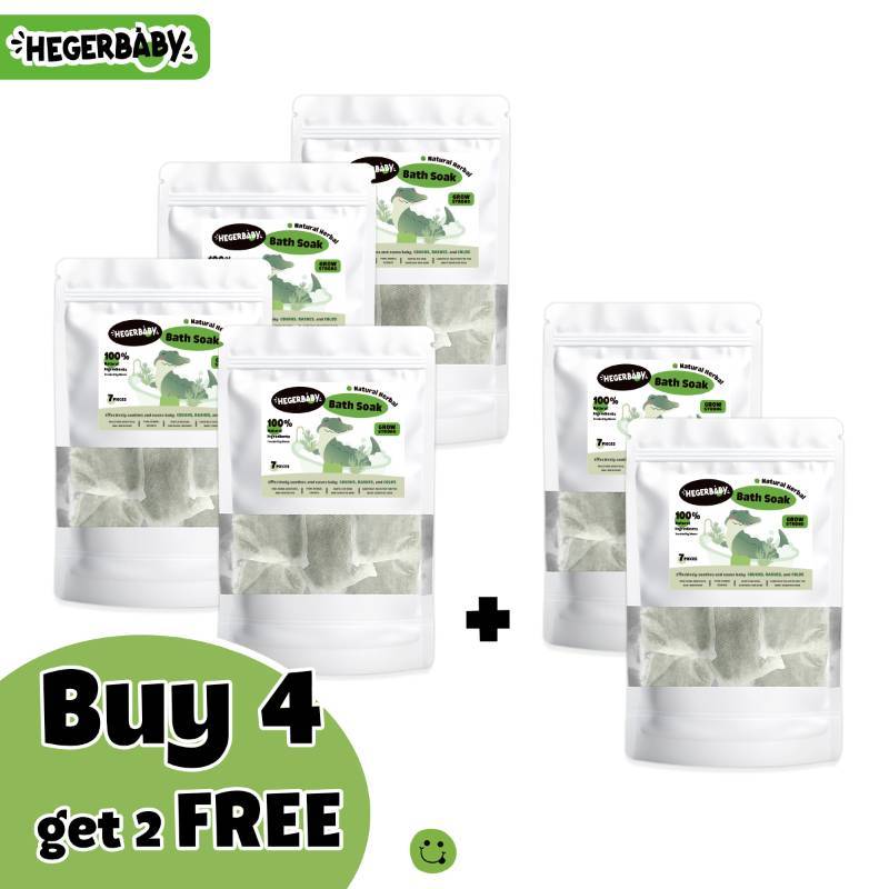 Hegerbaby Baby Bath Soak - 100% Natural Herbal Gentle Soothing Formula for Kids Wash Boost Immunity