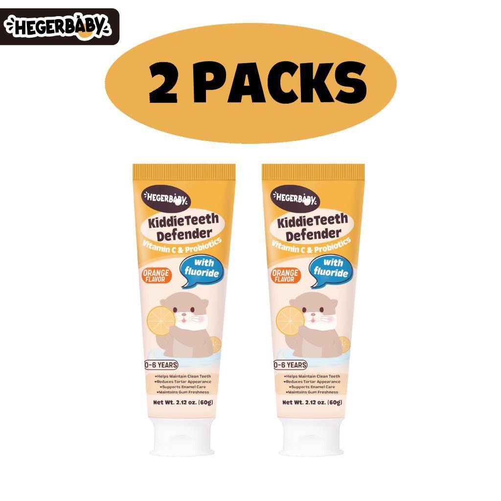 Hegerbaby Kiddieteeth Defender Toothpaste -  Kids Fluoride Whitening Milk Teeth 60g