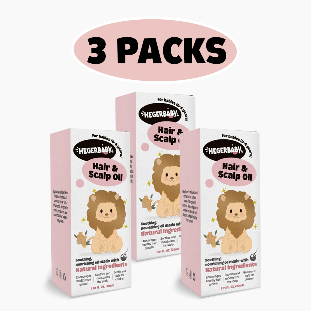 Hegerbaby Hair And Scalp Oil - Baby Oil Removes Cradle Cap Moisturizes Scalp Healthy Hair Growth