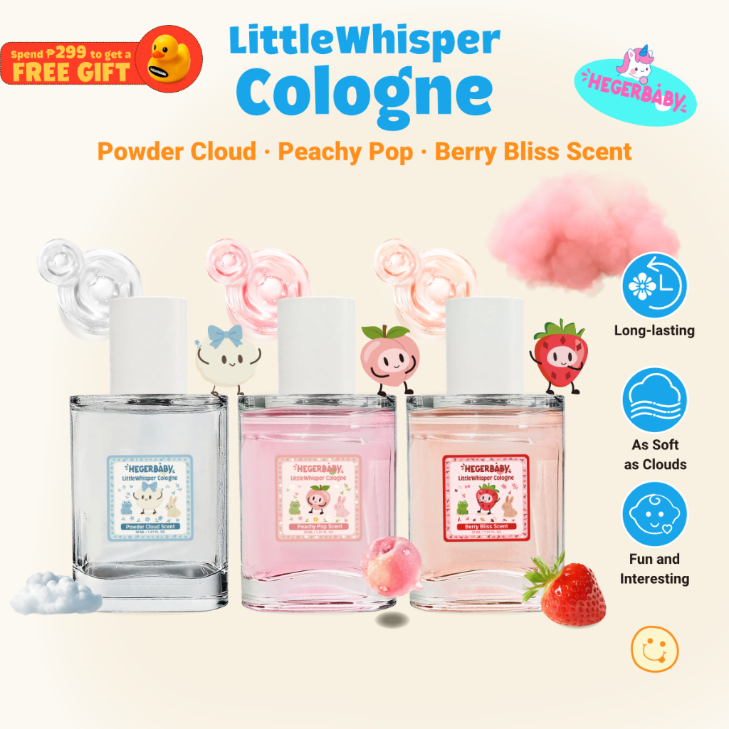 Hegerbaby LittleWhisper Cologne Baby Perfume - Long-Lasting Fragrance Gentle Safe for Kids 30ml
