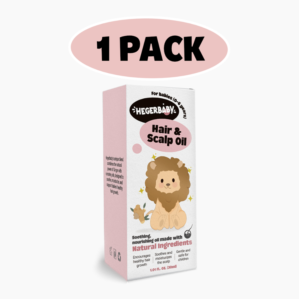 Hegerbaby Hair And Scalp Oil - Baby Oil Removes Cradle Cap Moisturizes Scalp Healthy Hair Growth