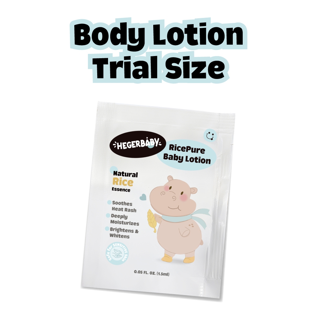 Hegerbaby RicePure Baby Lotion Prickly Heat Relief Trial Pack (1 piece 1.5ml) - Travel Essential
