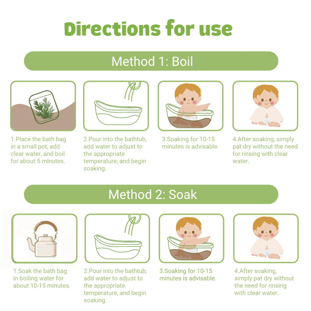 Hegerbaby Baby Bath Soak - 100% Natural Herbal Gentle Soothing Formula for Kids Wash Boost Immunity