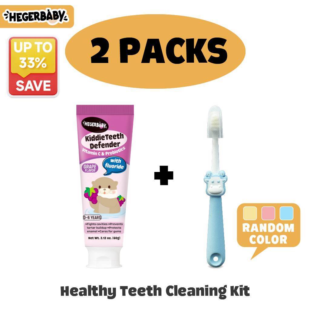 Hegerbaby Toothpaste + Bath Soak + Soothing Balm + Baby Lotion - Essential Care Package