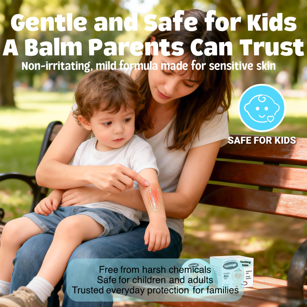 Hegerbaby Soothing Balm – Kids Infant Itch Relief Relieves Bug Bites, Repels Insects