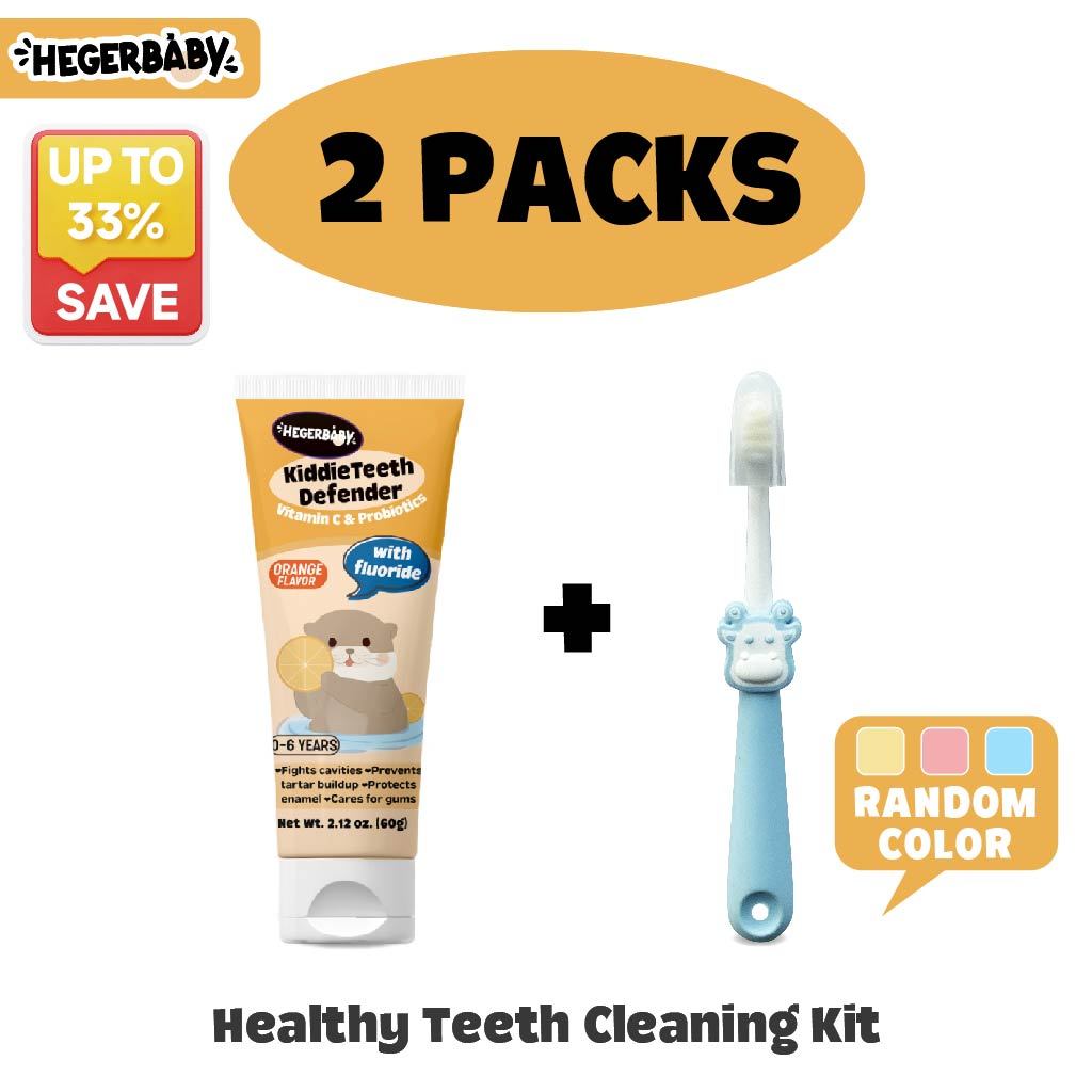 Hegerbaby Toothpaste + Bath Soak + Soothing Balm + Baby Lotion - Essential Care Package