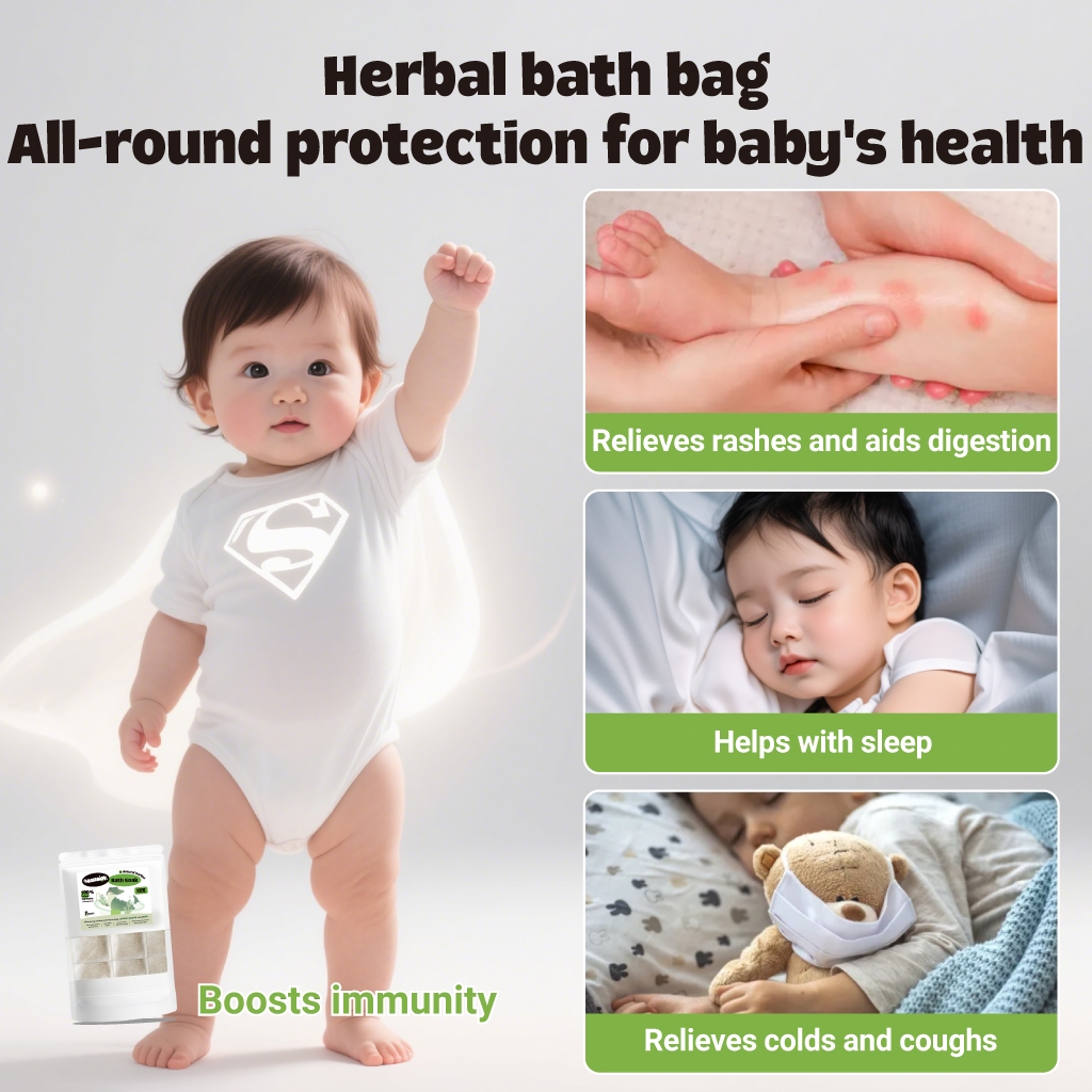 Hegerbaby RicePure Baby Lotion + Herbal Baby Bath Soak - Relieves Prickly Heat & Cold Symptoms