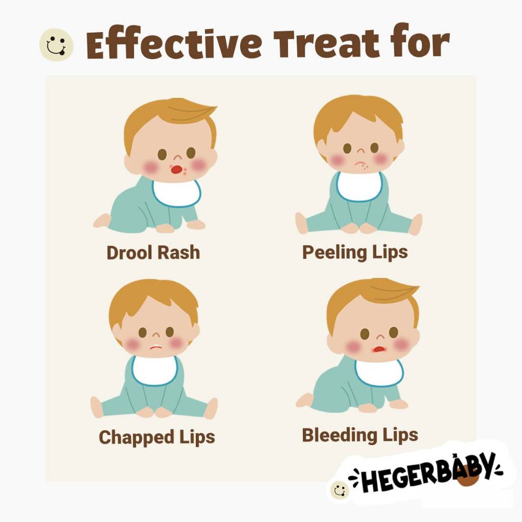 Hegerbaby Vaseline Lip Face Balm & Baby Lotion Set Moisturizing Soothing Gentle Skincare For Babies