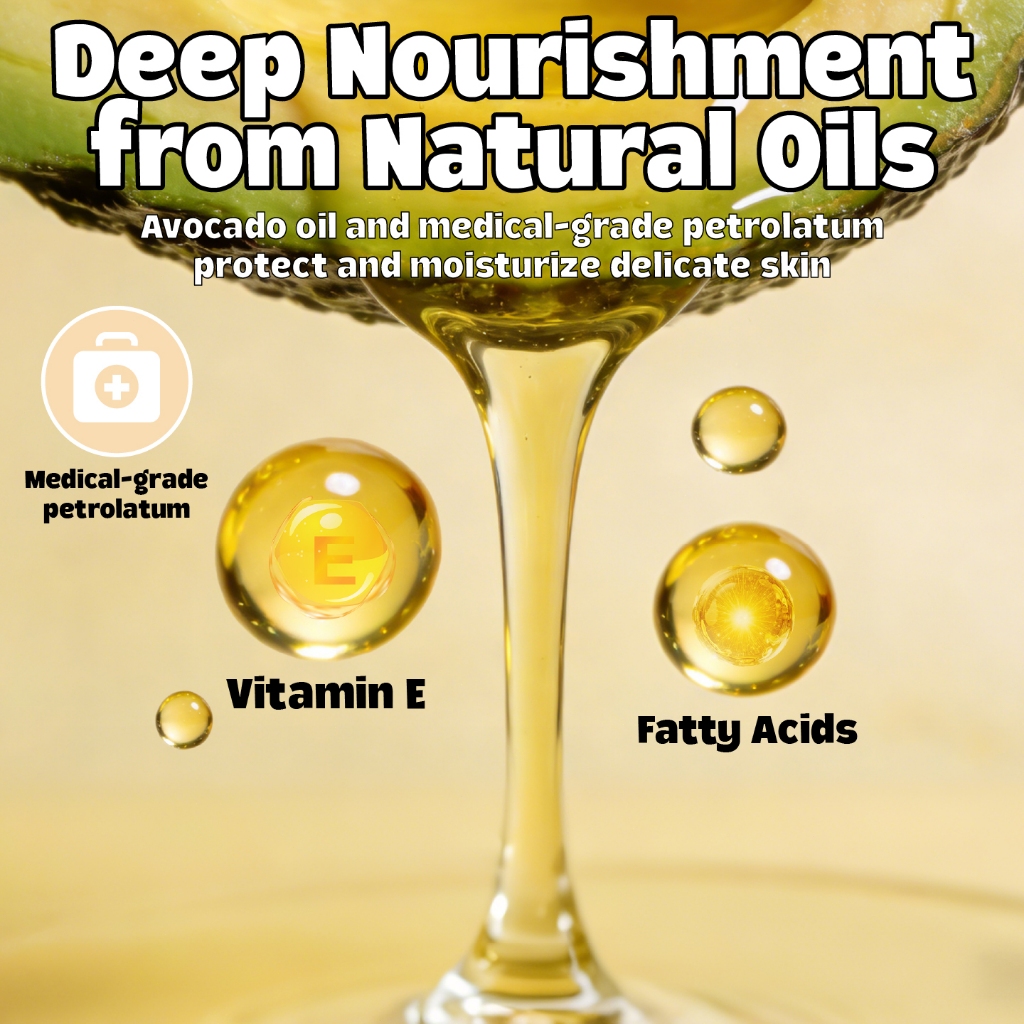 Hegerbaby Vaseline Lip & Face Balm - For Baby Moisturizing And Nourishing To Relieve Saliva Rash