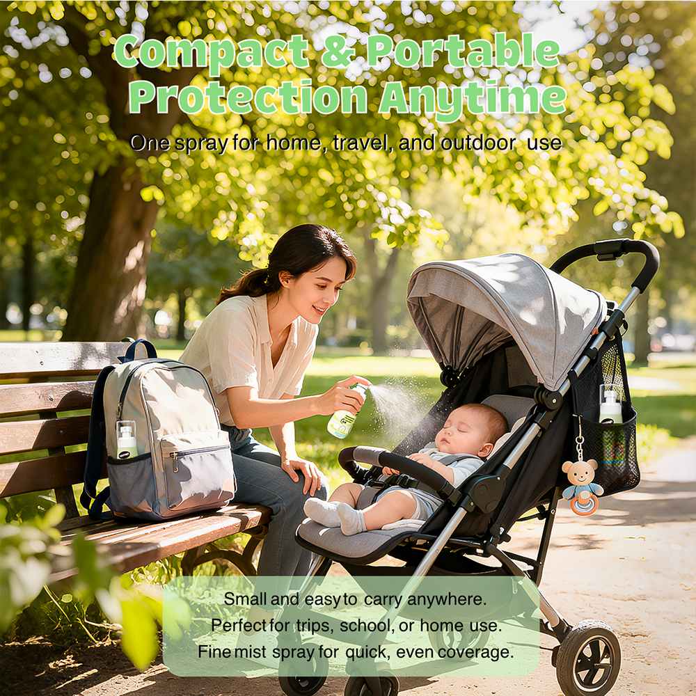 Hegerbaby Goodbye Bugs Spray – Natural Mosquito Repellent for Babies & Kids, Gentle & DEET-Free