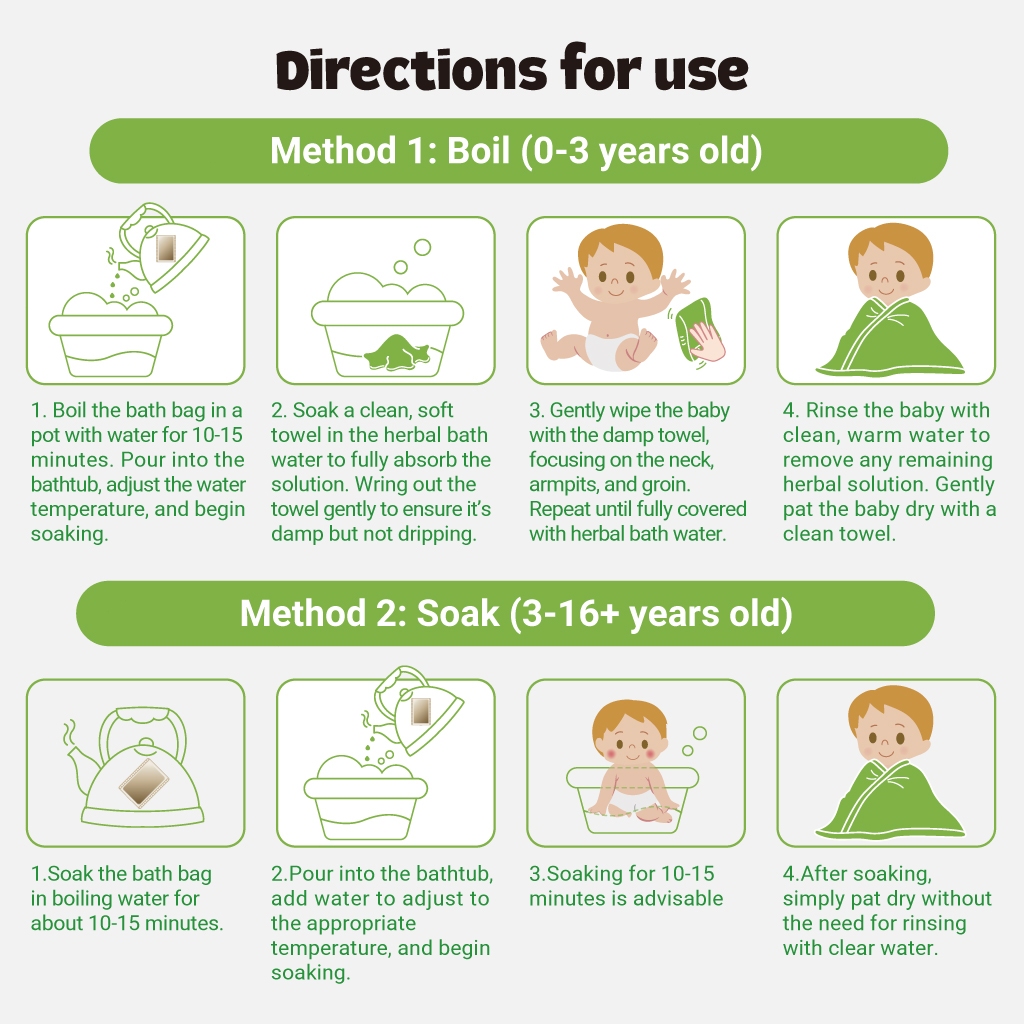 Hegerbaby RicePure Baby Lotion + Herbal Baby Bath Soak - Relieves Prickly Heat & Cold Symptoms