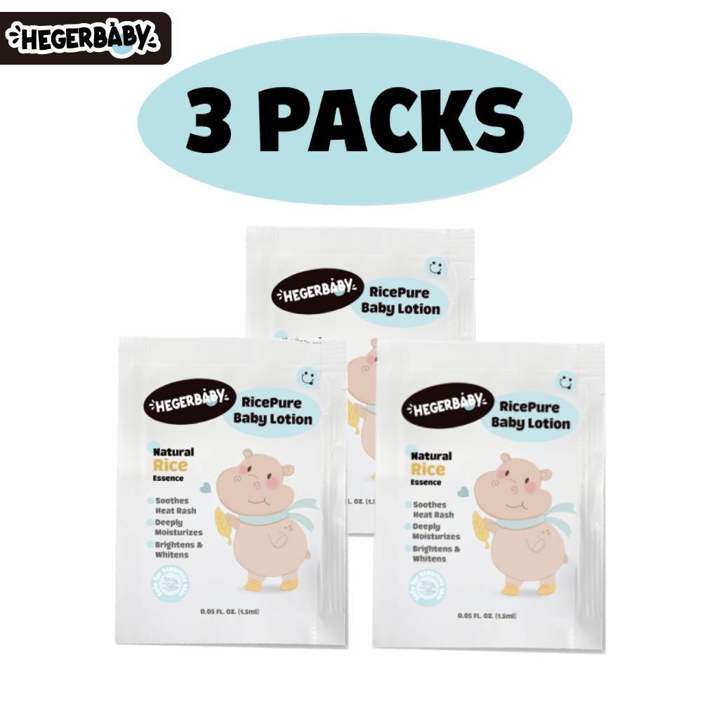 Hegerbaby RicePure Baby Lotion Prickly Heat Relief Trial Pack (1 piece 1.5ml) - Travel Essential