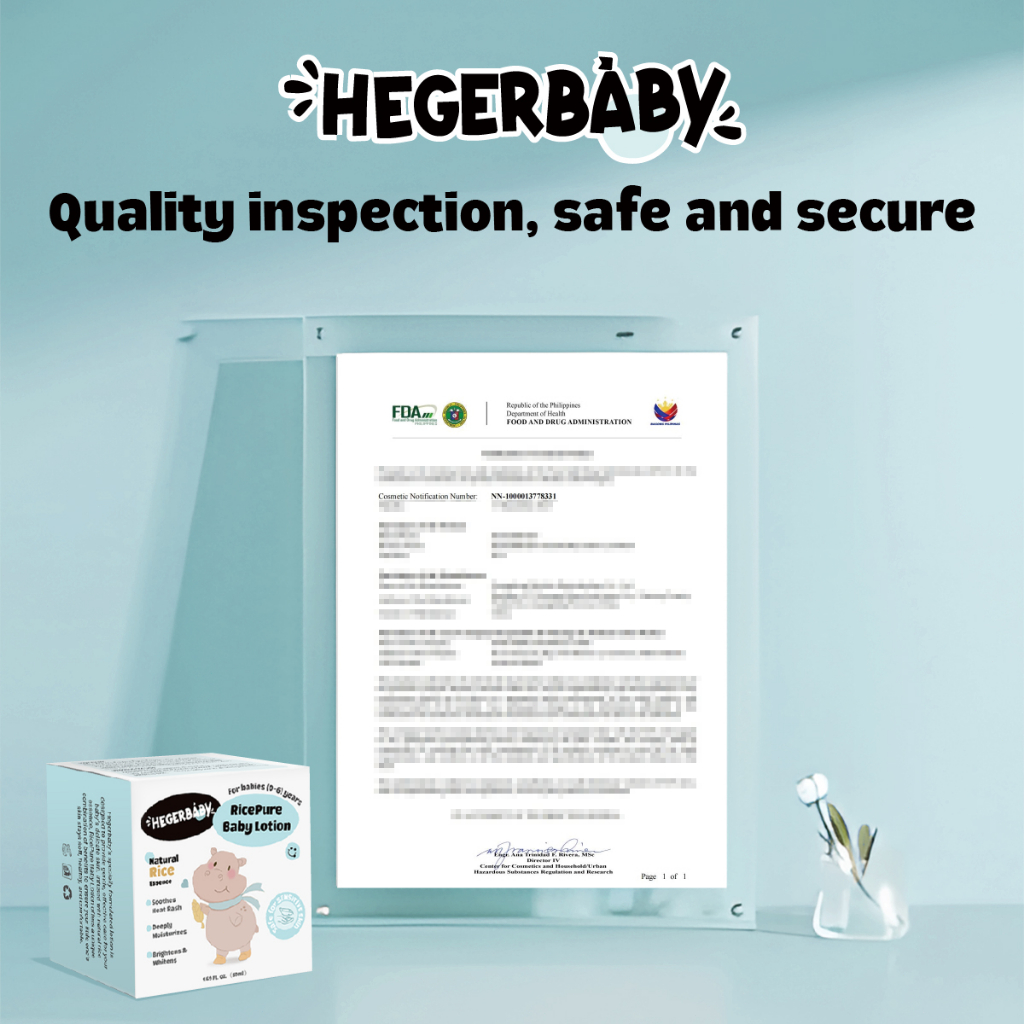 Hegerbaby Lotion + Lip Balm + Hair Oil - Relieves Prickly Heat & Saliva Rash & Moisturizes Scalp