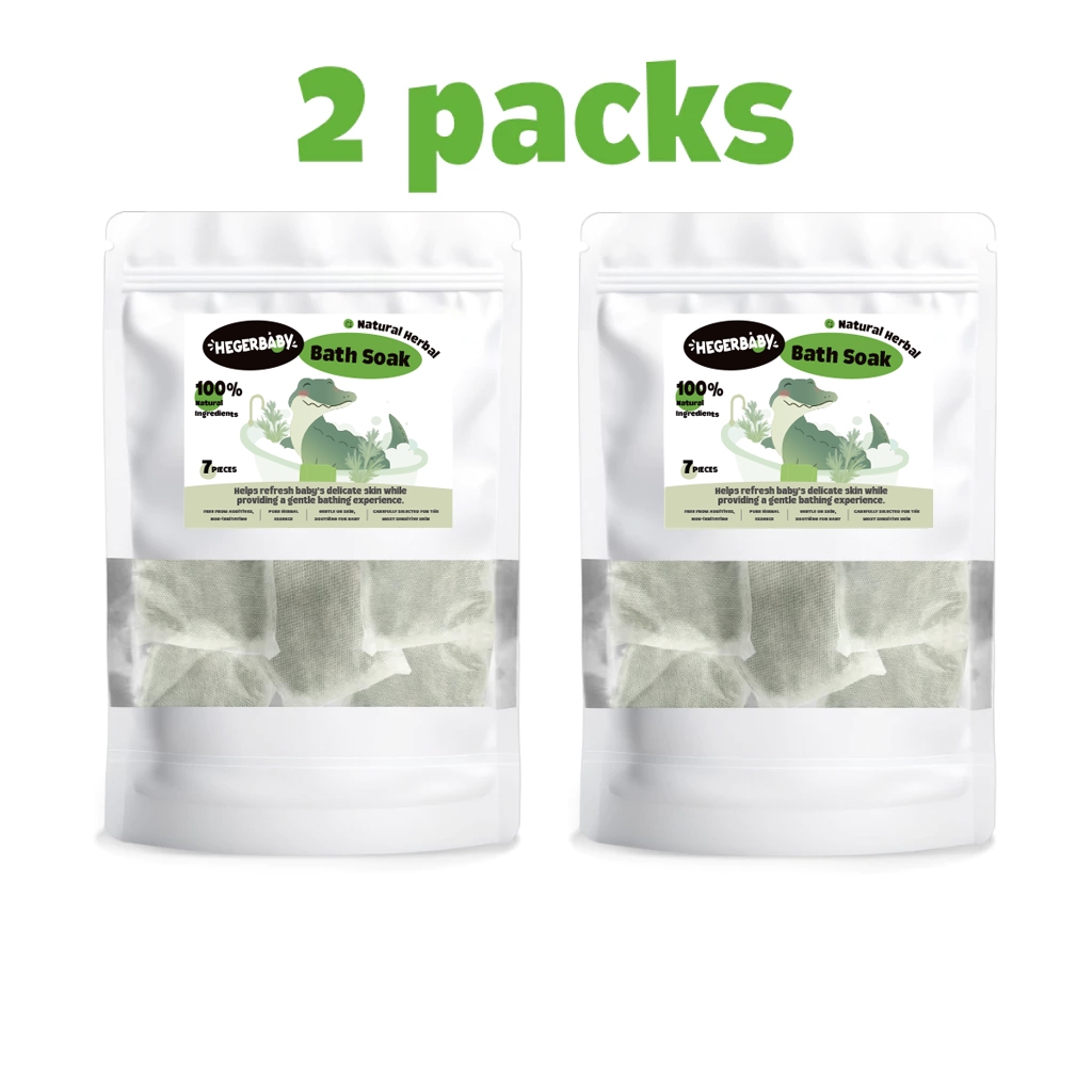 Hegerbaby Baby Bath Soak - 100% Natural Herbal Gentle Soothing Formula for Kids Wash Boost Immunity