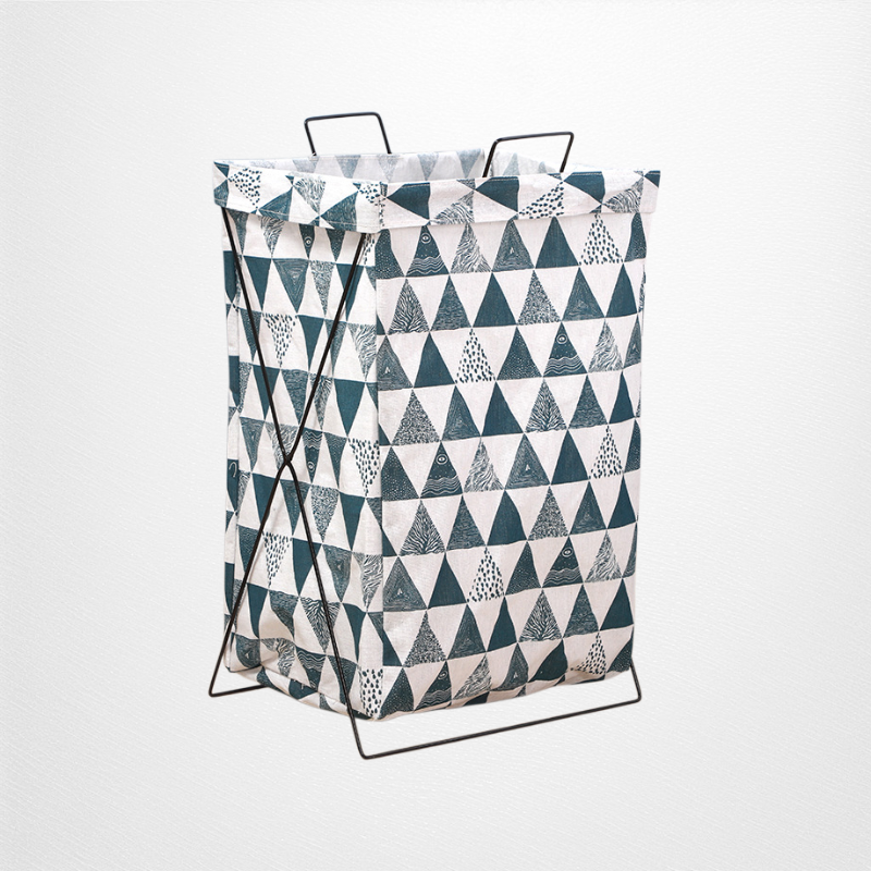 折りたたみ式金属製ランドリーバスケット