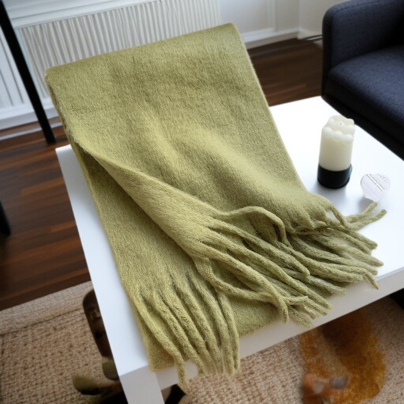 冬のモノクロの豪華な厚手の快適なスタイルの暖かいスカーフ