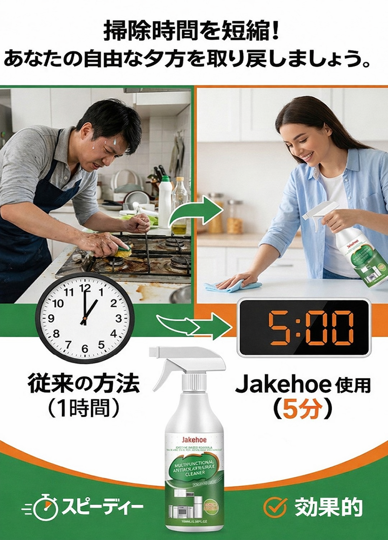 1本で解決するキッチン多機能クリーナー